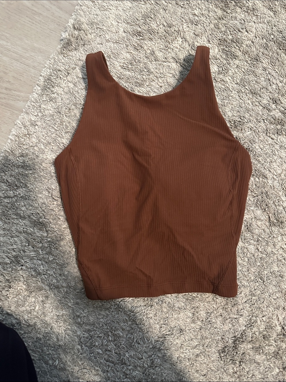 lululemon athletica Ribbed Tank Top in Chestnut Brown